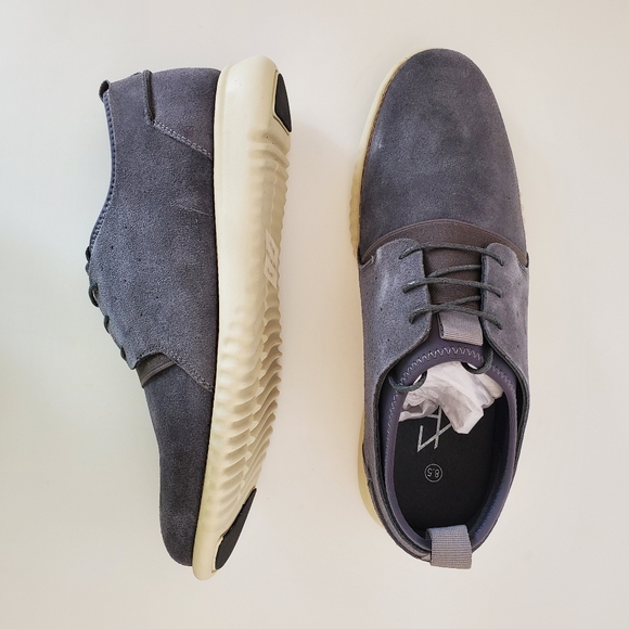 Vance Co Ludlow Suede Casual Lace Up Shoe in Grey - Picture 13 of 13